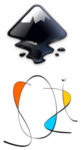 Logos d'Inkscape et Sozi